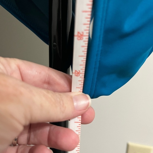 Time and Tru Blue One Piece Swimsuit with Scoop Neckline - Picture 4 of 6